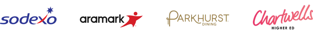 Logos of food service operators that have used Borrow.