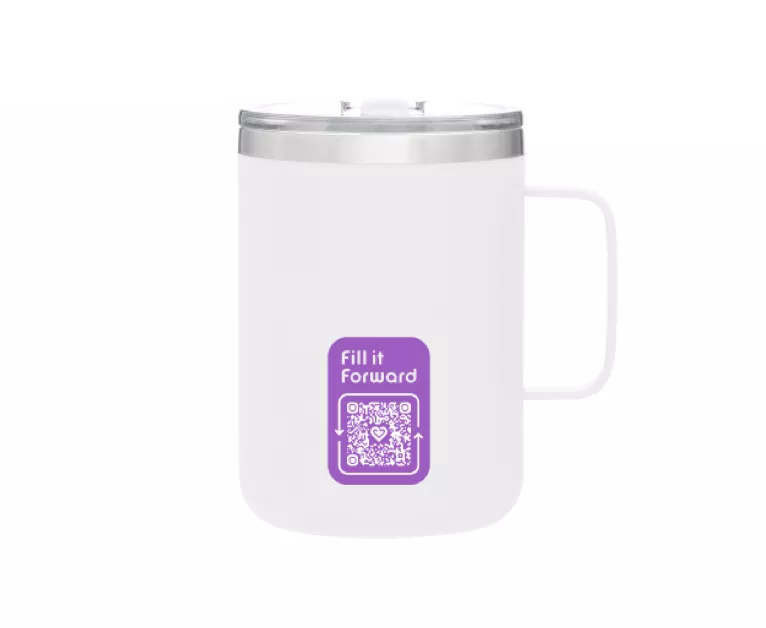 Camper double wall stainless steel mug