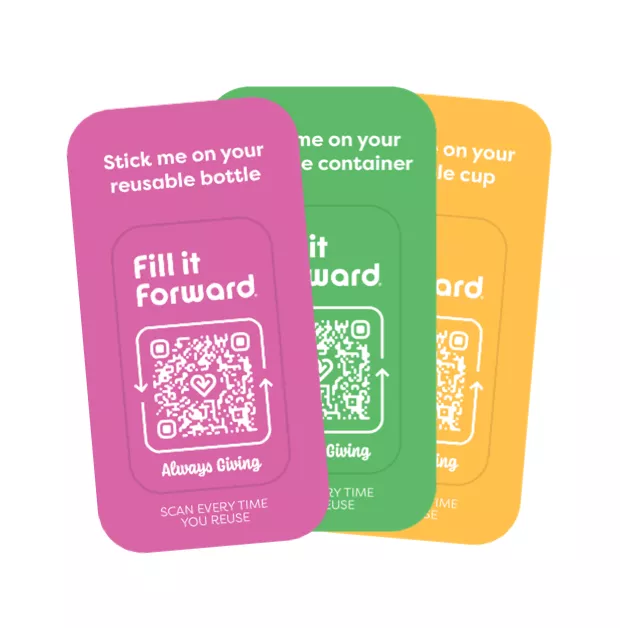 Fill it Forward Qr stickers