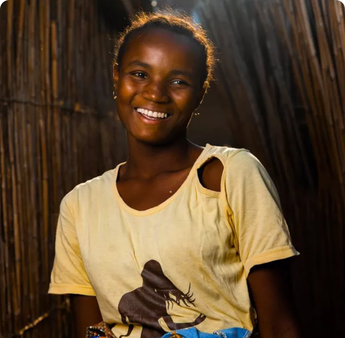 young women smiling